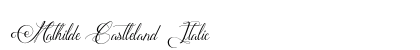 Mathilde Castleland Italic preview