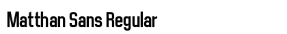Matthan Sans Regular preview