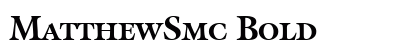 MatthewSmc Bold preview