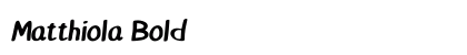 Matthiola Bold preview