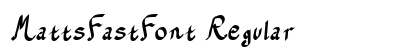 MattsFastFont Regular preview