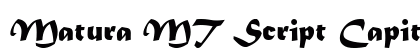 Matura MT Script Capitals Regular preview