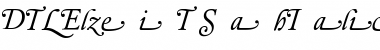 DTLElzevirT Italic Font