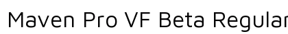 Maven Pro VF Beta Regular preview