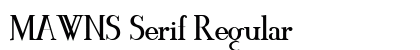 MAWNS Serif Regular preview