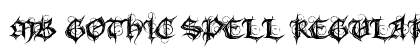 MB Gothic Spell Regular preview