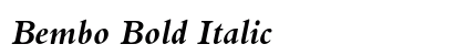 Bembo Bold Italic Preview