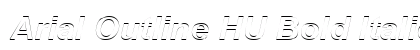Arial Outline HU Bold Italic Preview