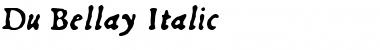 Du Bellay Italic Font
