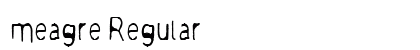 meagre Regular preview