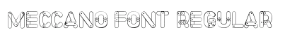 Meccano Font Regular preview