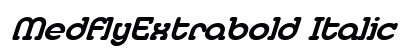 MedflyExtrabold Italic Preview