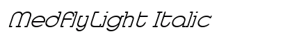 MedflyLight Italic preview