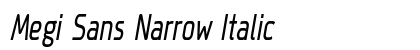 Megi Sans Narrow Italic preview
