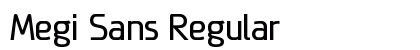Megi Sans Regular preview
