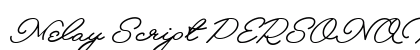 Melay Script PERSONAL USE Regular preview