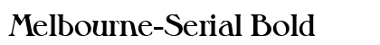 Melbourne-Serial Bold preview