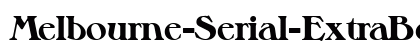 Melbourne-Serial-ExtraBold Regular preview