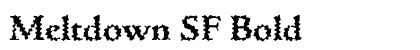 Meltdown SF Bold preview