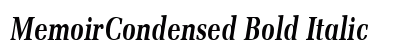 MemoirCondensed Bold Italic Preview
