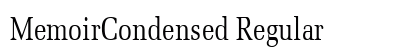 MemoirCondensed Regular Preview