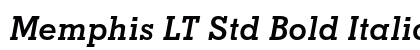 Memphis LT Std Bold Italic Preview