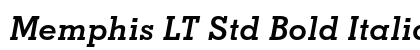 Memphis LT Std Bold Italic Preview