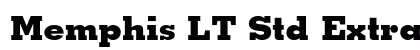 Memphis LT Std Extra Bold Preview