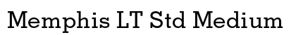 Memphis LT Std Medium preview