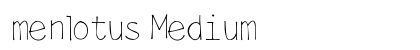 menlotus Medium preview
