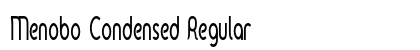 Menobo Condensed Regular Preview
