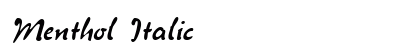Menthol Italic preview