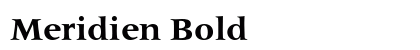 Meridien Bold preview