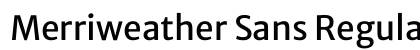 Merriweather Sans Regular Preview