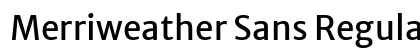 Merriweather Sans Regular Preview