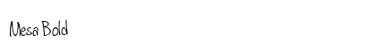 Mesa Bold preview