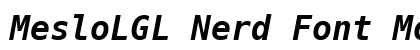 MesloLGL Nerd Font Mono Bold Italic Preview