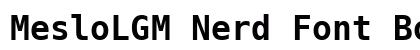 MesloLGM Nerd Font Bold preview