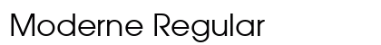 Moderne Regular Preview