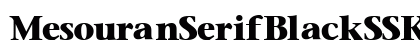 MesouranSerifBlackSSK Normal preview
