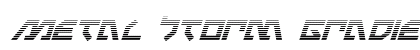 Metal Storm Gradient Italic Italic preview