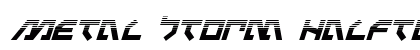 Metal Storm Halftone Italic Italic preview