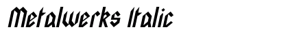 Metalwerks Italic preview