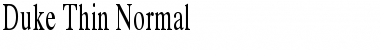 Duke Thin Normal Font