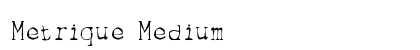 Metrique Medium preview