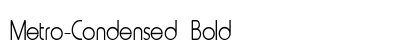 Metro-Condensed Bold Preview