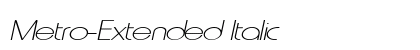 Metro-Extended Italic preview