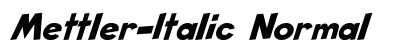 Mettler-Italic Normal preview