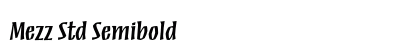 Mezz Std Semibold Preview