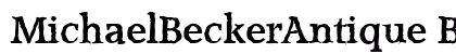 MichaelBeckerAntique Bold preview